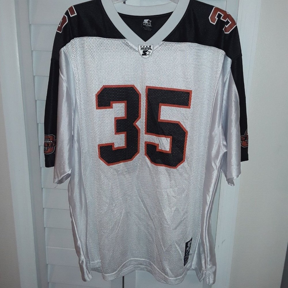 Oklahoma State Cowboys (OSU) Jersey, XL, Team Starter Brand, #35, EUC,